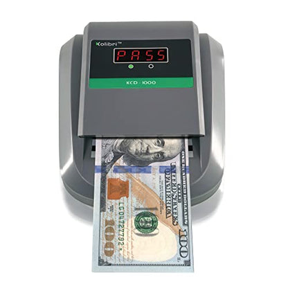 Kolibri KCD-1000 4-Way Orientation Portable Fake Currency Reader and Counterfeit Bill Detector with UM, Magnetic, Infrared Counterfeit Money Detector, Easy Pass/Fail Indicator (KCD-1000) - size: Medium (KCD-1000)