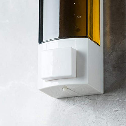 Soap Dispensers 250ml ABS Plastic Drill Free with Adhesive Wall Mount - size: 1-Chamber