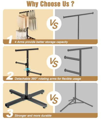 Shopping Bag Rack, 50–57" Adjustable Height Black Bag Rack Stand - color: Black