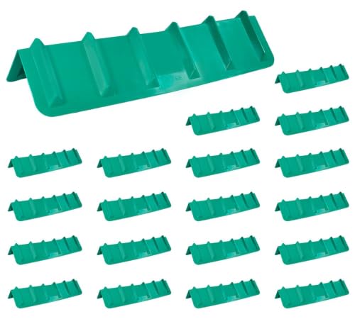 Mytee Products 20 Pack 8"x8"x36" Green Flatbed Corner Protector - V Shaped Edge Guard for Tie-Down Winch & Ratchet Straps - Plastic Corner Protector for Flatbed Trailer Cargo Load - color: Green, size: 20 - Pack