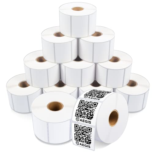 2" X 1.5” Direct Thermal Printer Labels (10800 Count, 12 Rolls) - size: 2" X 1.5"