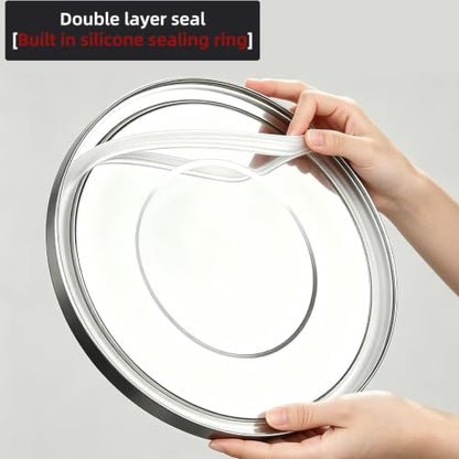Stainless Steel Airtight Food Storage container with Lid for Pantry Kitchen - size: 8.72gal