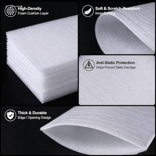 5Pcs 36x48inch Foam Pouches,Multi-size Extra Large Foam Pouches. - size: 36x48inch 1MM