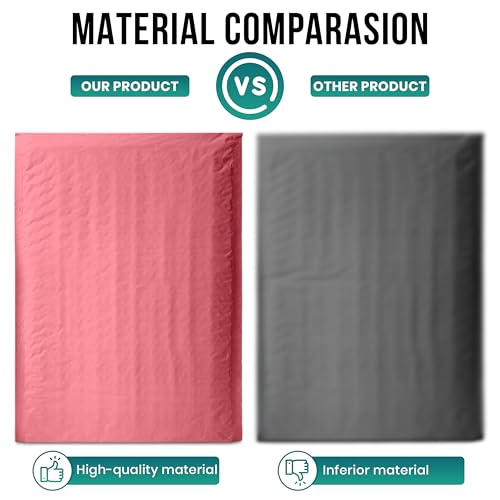 Levex - #0 6" x 10" [100 Pack] Pink Poly Bubble Mailers, Padded Envelope Mailers, Packing Envelope & Mailing Bags for Shipping - color: Pink, size: #0 - (6" x 10")