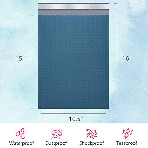 UCGOU Bubble Mailers 10.5x16" Navy Blue 25 Pack Usable Size 10.5x15" Padded - color: Navy Blue, size: 10.5x16" 25PC