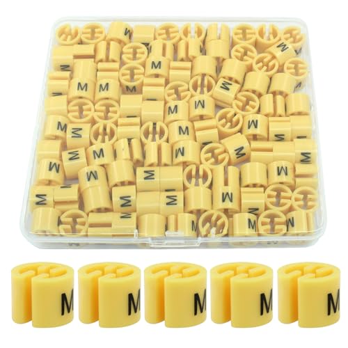 Clothes Hanger Marker, Yellow, M Size, 100Pcs - color: Yellow-m