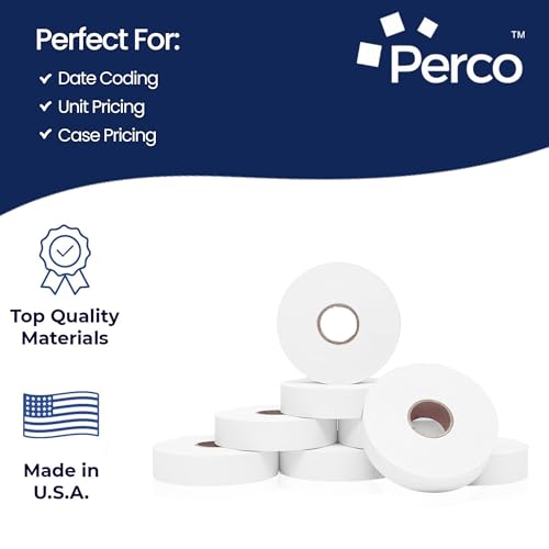 Pricing Labels Compatible for Monarch 1136 Freezer Adhesives White - 112,000 Labels w/ 64 Rolls Value Pack, 8 Sleeves - Made in USA - size: 8 Sleeves