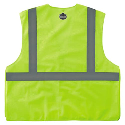 Ergodyne GloWear ANSI High Visibility Orange Breakaway Reflective Safety Vest - color: Lime, size: Small-Medium
