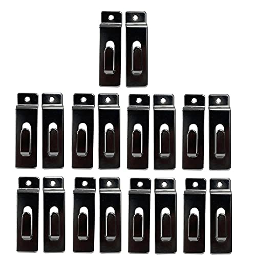 Prolinemax 25 Pcs Chrome Single Notch Slatwall Hook Hooks Retail Display Metal Picture Hanger