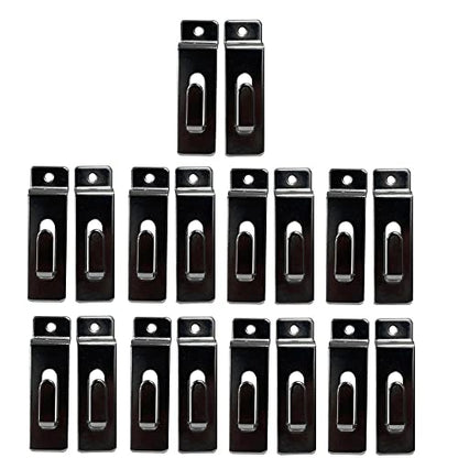 Prolinemax 25 Pcs Chrome Single Notch Slatwall Hook Hooks Retail Display Metal Picture Hanger