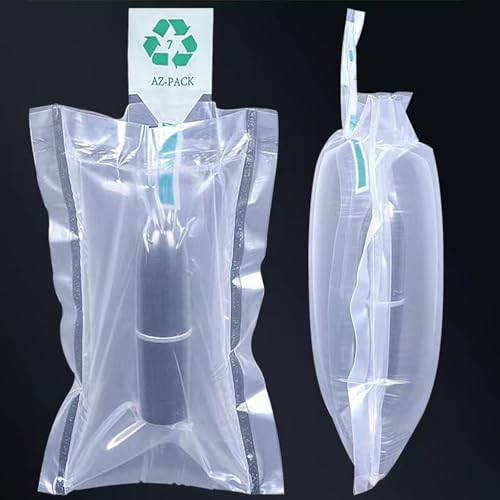 MIUPOO Clear Plastic Inflatable Air Packaging Protector Bag with Free Pump, Air Cushion Blocking Packaging Bag, 4x8 Inches, 200 Pieces - size: 4x8×200 Inches