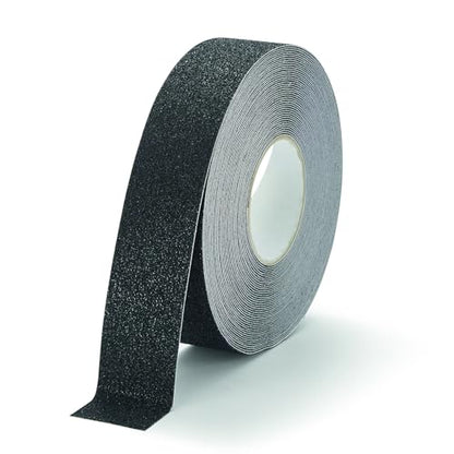 Durable DURALINE Grip+ Floor Tape, Non-Slip Black, 2" x 50ft - color: Black, size: 50 mm x 15 m
