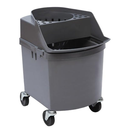 Rhino Mop Bucket with Wringer - 100% Metal-Free - Inmate-Safe for Corrections Facilities