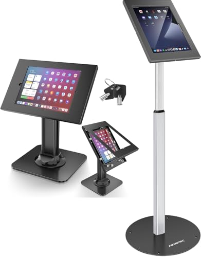 AboveTEK Tabletop Anti-Theft iPad Kiosk Stand & iPad Floor Stand Kiosk