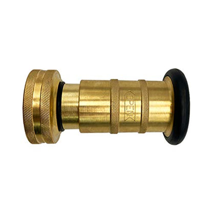 SAFBY Fire Hose Nozzle Brass Fire Equipment Spray Jet Fog (1.5" NH/NST) - color: Yellow, size: 1.5 inch NST