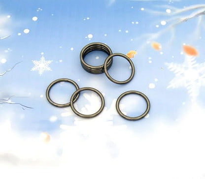 40pcs 4 Sizes O Rings Welded Strong Metal Heavy Duty Round Ring for Pet Collars Buckle Belts Strap Webbing Sewing - color: 1"(25mm) Gun Black 20pcs