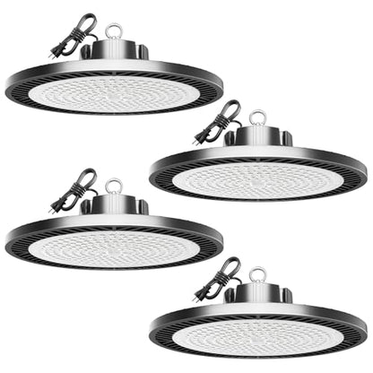 400W UFO Led High Bay Light - Super Bright Waterproof Shop Light for Garage, High Bay Led Shop Lights Commercial Bay Lights for Factory Barn Gym Warehouse Workshop (4 Packs)