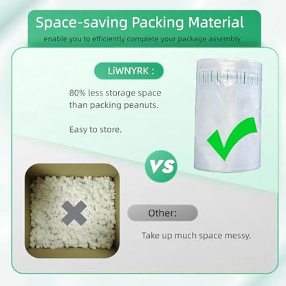 200 Count Air Pillows for Shipping 4.7" x 9.8" Box Filler Great Alternative to Packing Peanuts, Inflatable Air Bags for Packing Recyclable Packaging Material Purse Stuffing for Shape - size: 4.7"x9.8" (200 count)