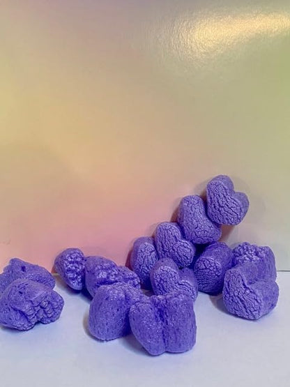 Bubblefast! Brand FunPak Plant Based Biodegradable Packing Peanuts, 1.5 cu ft Bag, Compostable (Purple Hearts) - color: Purple Hearts