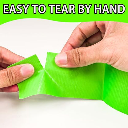 COSIMIXO 5-Pack Green Heavy Duty Duct Tape, 2 inches x 30 Yards, Strong, Flexible, No Residue, All-Weather and Tear by Hand - Bulk Value for Repairs, Industrial, Professional Use - color: Green, size: 5-Pack 2" x 30yds