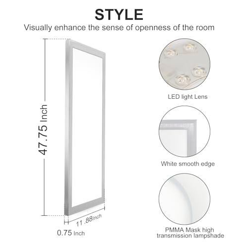 GT-Lite 1'x4' 4500 Lumen 4 Pack LED Flat Panel - color: Nickel 4 Pack