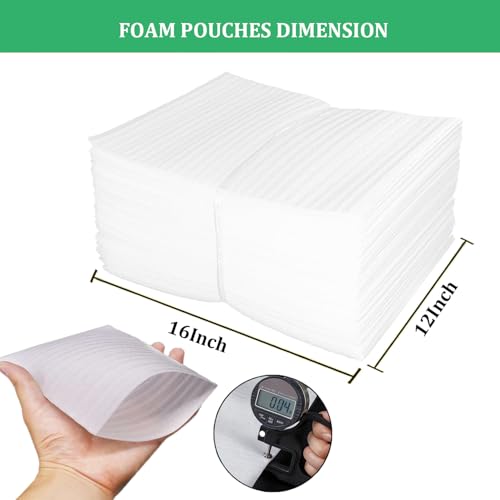 12x16Inch Cushion Foam Pouches, 50Pcs Packing Foam Wrap Pouches - size: 12x16 Inch (50 Pack-1)