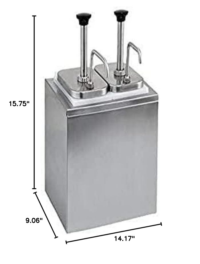 Winco 7 qt Condiment Dispenser
