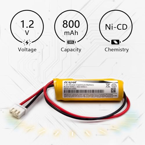 (2-Pack) 1.2V 800mAh Ni-Cd AA Battery for T26000209, AA1000MT