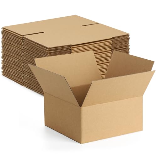 Eupako 8x8x4-Small-Shipping-Boxes-30-Pack-Brown-Corrugated-Box-Mailers, Cardboard Boxes for Packaging Small Business, Mailing - color: Brown, size: 8x8x4 Inches (30 Pack)