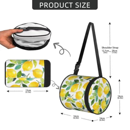 Lovely Lemon Cylinder Tissue Holder,Toilet Hanging Tissu Bag for Bathroom Home Travel - color: Lovely Lemon