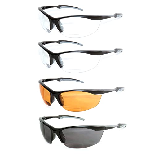 ARMITAGE Safety Bifocal Glasses AMB-610777 - color: 4 Pairs Assorted Colors, size: +2.00