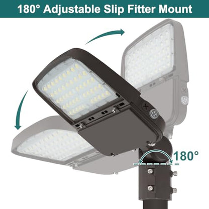kadision LED Parking Lot Light 150W, Photocell, Slip Fitter Mount, 2 Pack