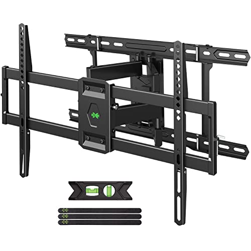 USX Mount UL Listed TV Wall Mount for 42"-85" TVS, Fits 16" 18" or 24" Studs, Full Motion TV Mount Swivel Tilt Extension TV Bracket with Dual Articulating Arms, Max VESA 600x400mm, Load 110lbs - size: 42-85inch