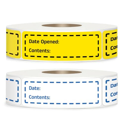 600 Pcs 1 inch X 3 inch Restaurant Quality Shelf Life Food Rotation Labels, Self-Adhesive Removable for Reusable Containers, Food Safety Date Sticker, Leftover Labels (AllYellow1X3inch) - style: AllYellow1X3inch