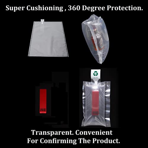(100 Pack + Free Pump ) BZQZDAI 5.9x5.9inch Clear Plastic Inflatable Air Packaging Bags Air Bubble Bag Suspension Packaging Air Pillows Air Cushions Buffer Bags Void Fill Cushioning for Shipping and - size: (100 PACK)5.9x5.9inch