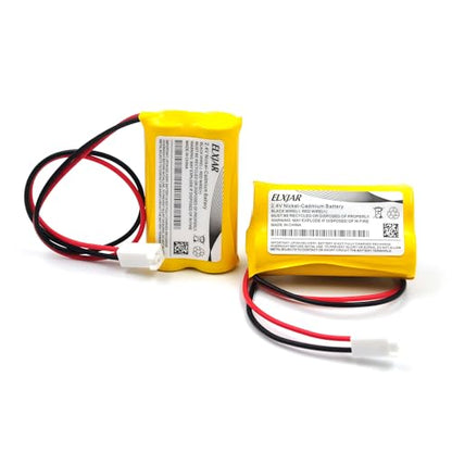 (2-Pack) 2.4V 800mAh Ni-Cd Battery for Dual-Lite 0120822, Custom-7