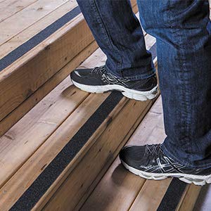 TAPEBEAR Black Grip Tape Anti Slip Traction Tape 3Inch x 60Ft - color: Black, size: 3in x 60feet