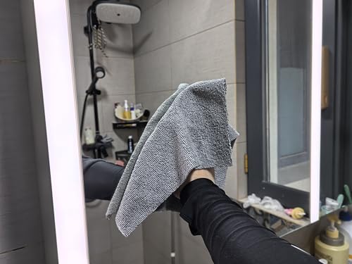 Microfiber Cleaning Cloths Roll 50-Pack Reusable Paper Towels for Car Wash Supplies Ultra Absorbent Kitchen Dish Rags House Window Cleaning Cloths Lint Free Tear Away (Dark Gray) - color: Dark Gray