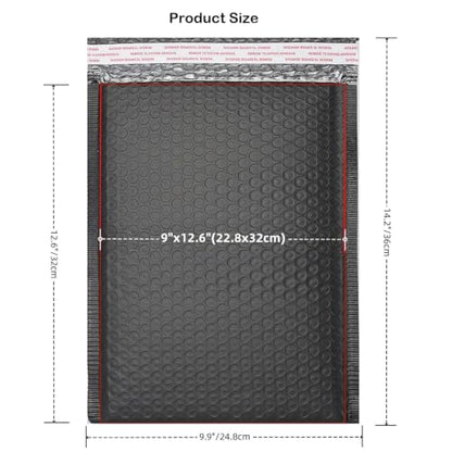 10 Pack Waterproof Padded Envelopes, 9 x 12"Bubble Mailers , Insulated Protected Poly Mailing Envelopes Bubble Padded Self-Seal Shipping Bags for Small Business Mailing Makeup Gifts (Black, 9*12 Inch) - color: Black, size: 9*12 Inch
