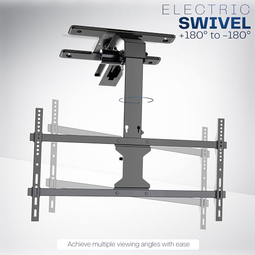 VIVO Swivel Electric Ceiling TV Mount, 37-86 in Screens, MOUNT-E-FD85S - color: Black, size: 37" to 86" TVs