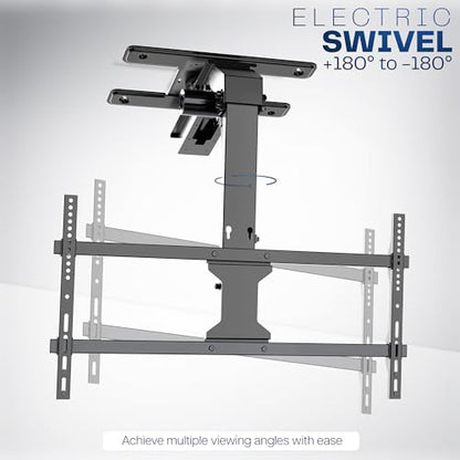 VIVO Swivel Electric Ceiling TV Mount, 37-86 in Screens, MOUNT-E-FD85S - color: Black, size: 37" to 86" TVs