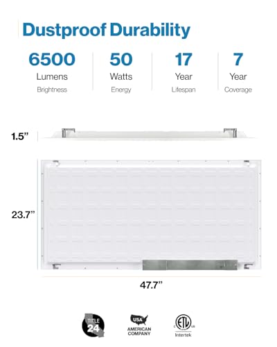 Sunco 30 Pack 2x4 LED Flat Panel Lights 3CCT Selectable, 30-50W, Dimmable