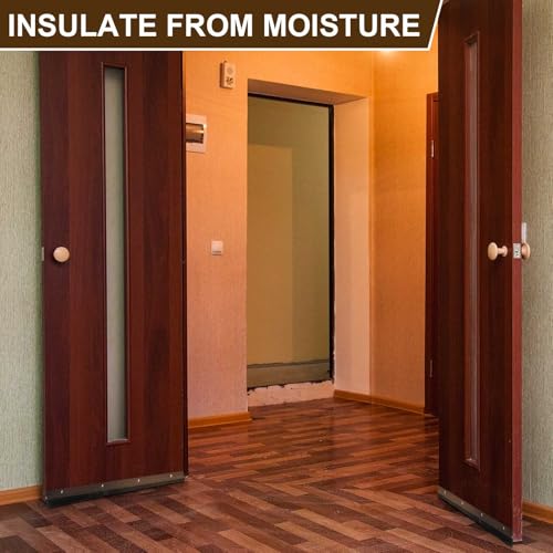 Gisafai 2 Pcs Aluminum Door Sweep, 48 Inches, Brown - color: Brown, size: 48 Inch