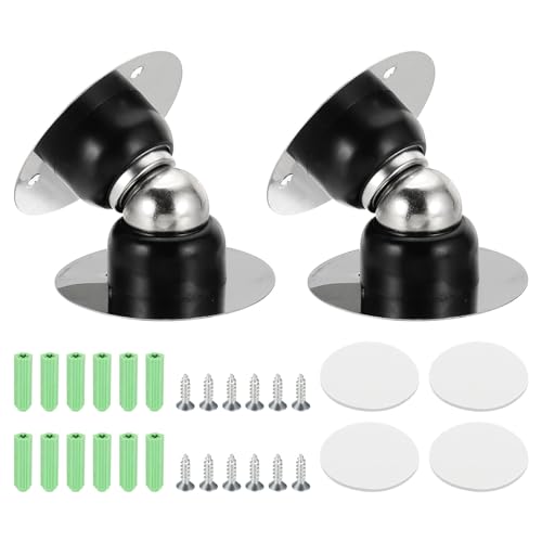uxcell 2PCS 1.9" Magnetic Door Stoppers, Mounted Magnetic Door Catch Holder - color: Black, size: 1.9"
