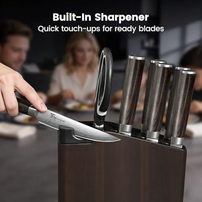 SYOKAMI 15-Piece Kitchen Knife Set with Magnetic Block, New for 2026 - size: 15 Piece with Magnetic Block