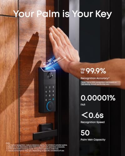 eufy Security Video Smart Lock FamiLock S3 with Palm Vein Recognition - style: Palm Vein + Video