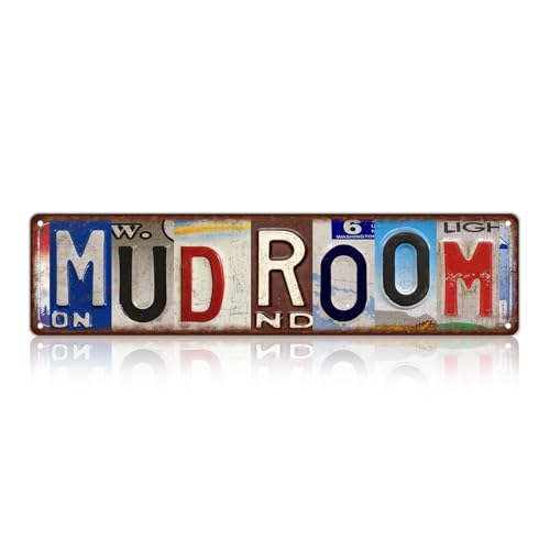 Vintage Mud Room Street Sign Wall Decor Metal Tin Signs - color: St-F-08