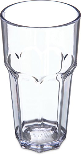 Carlisle FoodService Products Louis Tall Tumbler for Restaurants, Catering, Kitchens, Plastic, 18 Ounces, Clear - size: 18 Ounces, style: 1 Pack