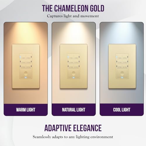 ENERLITES 30-Minute Neutral Countdown Wall Switch Timer, Gold - color: Gold, size: 30 Min