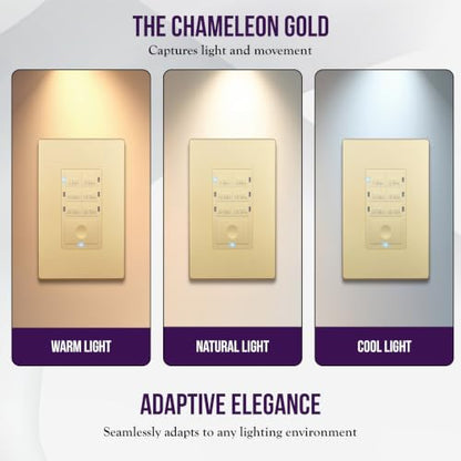 ENERLITES 30-Minute Neutral Countdown Wall Switch Timer, Gold - color: Gold, size: 30 Min